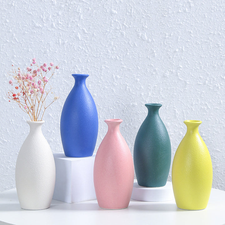 Minimalist Textured Ceramic Flower Vase Stornfeild