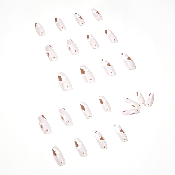 Artistic acrylic nails with trendy design Stornfield