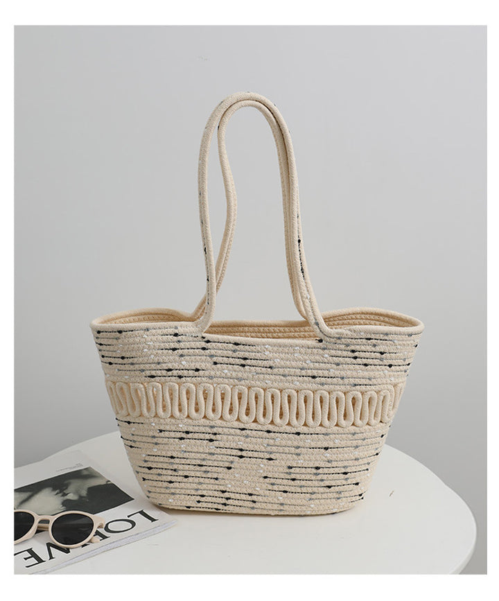 Elegant Handcrafted Beach Bag with Fine Braided Pattern Stornfield