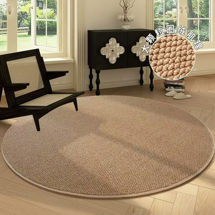 Round Textured Area Rug