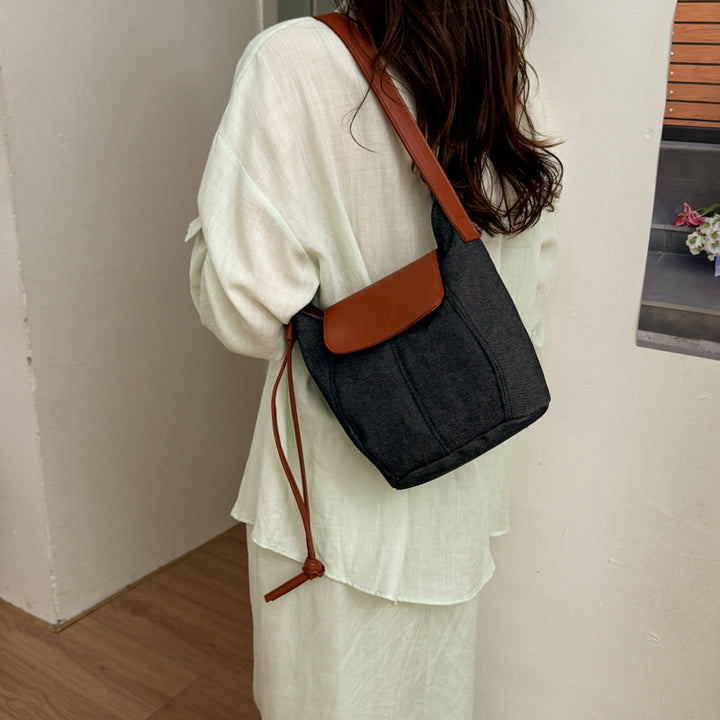 Denim Bucket Bag