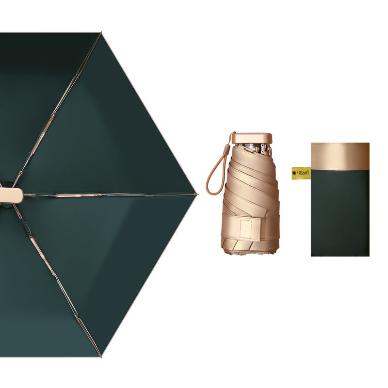 Ladies compact foldable umbrella with innovative folding mechanism Stornfield