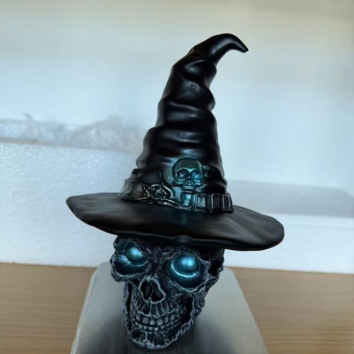 Decorative skull with witch hat Stornfield