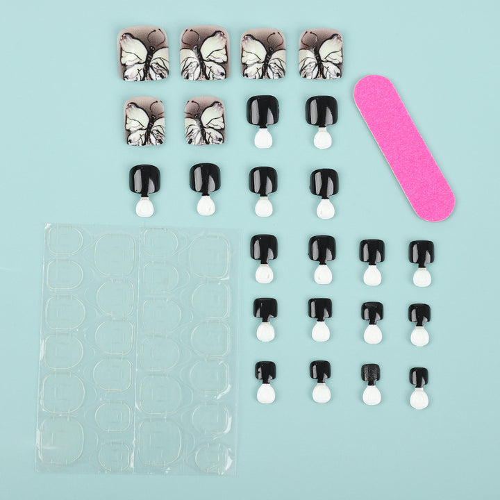 Artificial nails with butterfly design Stornfield