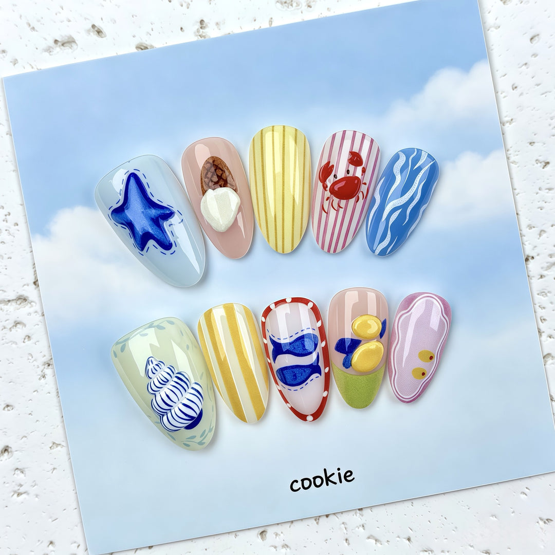 Artistic Nail Art Press-On Set 1790745745