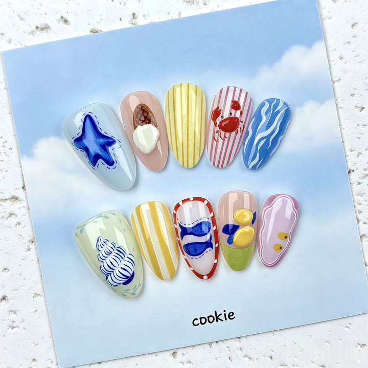 Artistic Nail Art Press-On Set 1790745745