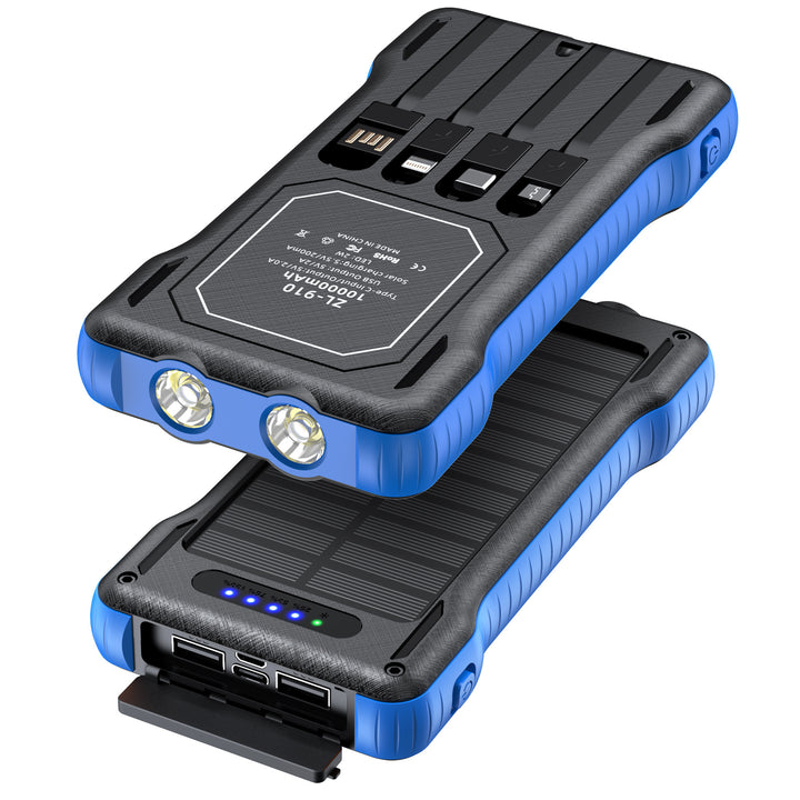 Solar Powerbank with Integrated LED Light Stornfield