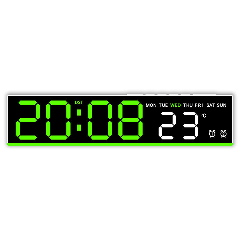 Digital clock with large LED display and temperature display Stornfield