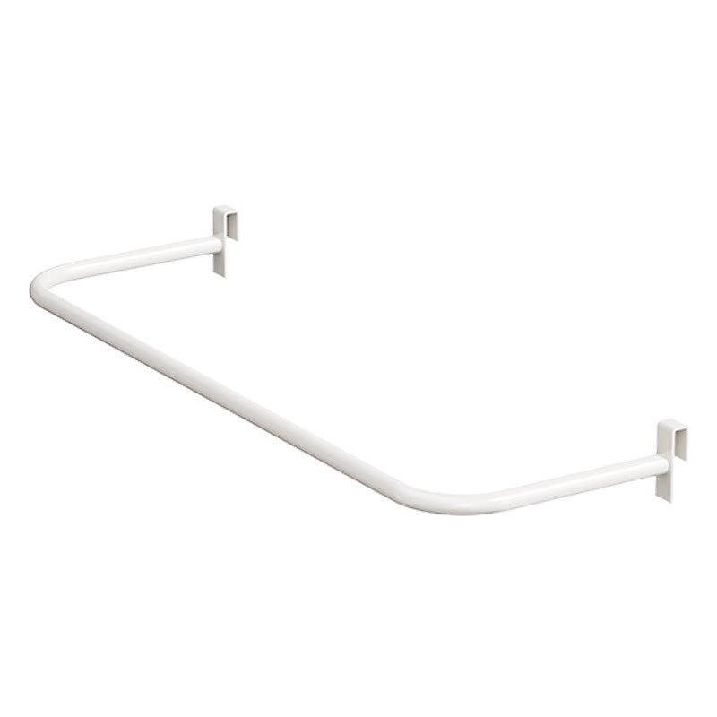Over-Window Folding Clothes Drying Rack with Slim Clamp and Curved Extendable Arm