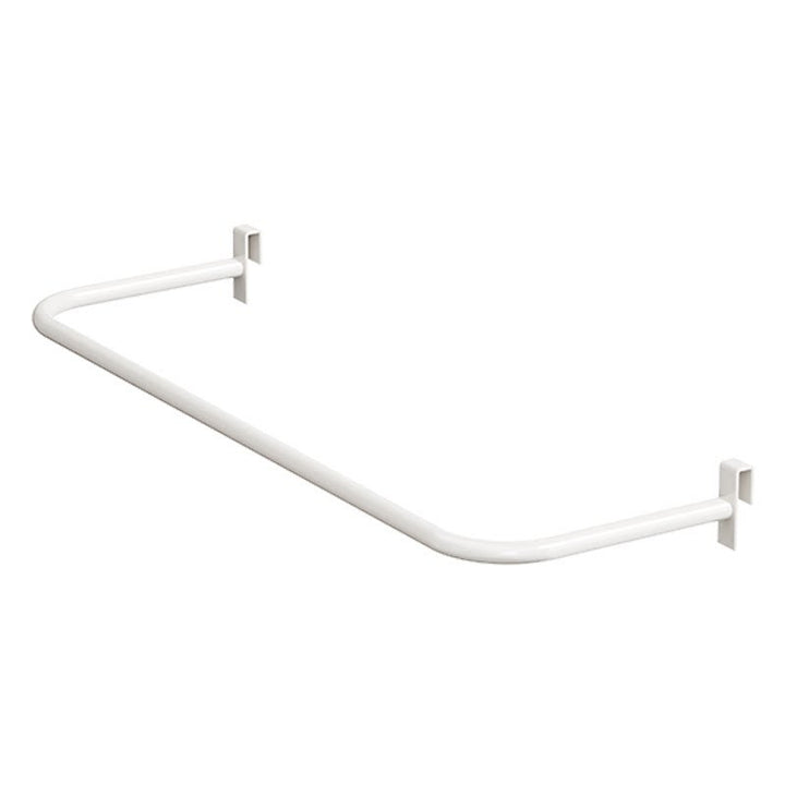 Over-Window Folding Clothes Drying Rack with Slim Clamp and Curved Extendable Arm