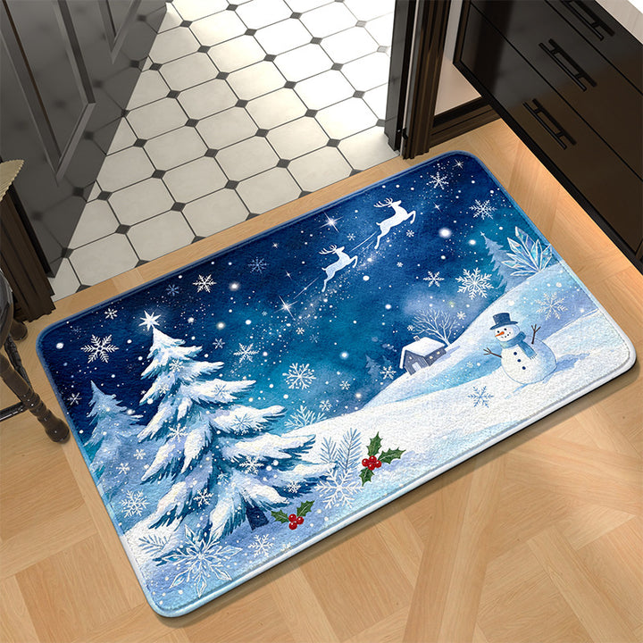 Festive Holiday Kitchen Mat Stornfield