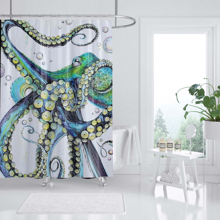 Ocean-Themed Art Shower Curtain Stornfield