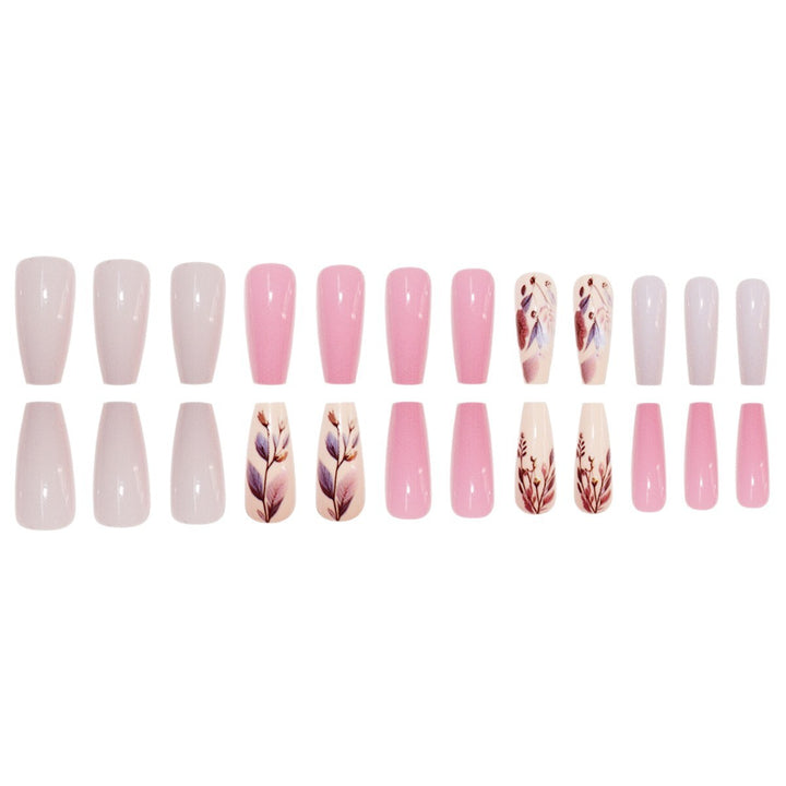 Botanical Floral Press-On Nail Art Stornfield