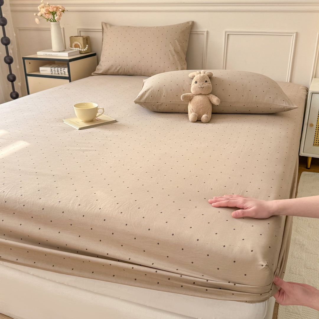 Soft Cotton Polka Dot Fitted Sheet