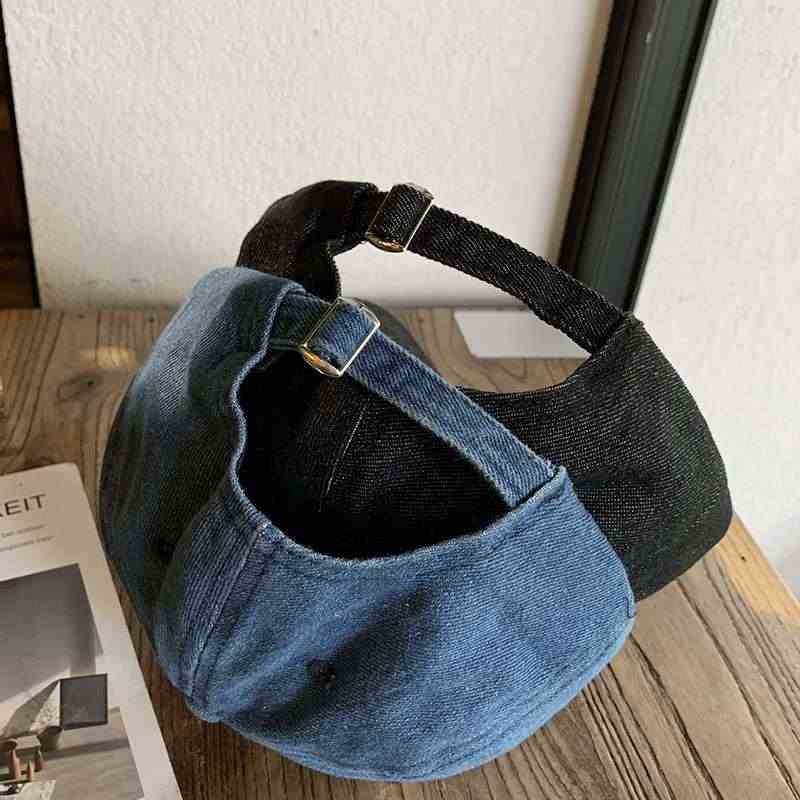 Unisex Vintage-Inspired Embroidered Denim Cap Stornfield