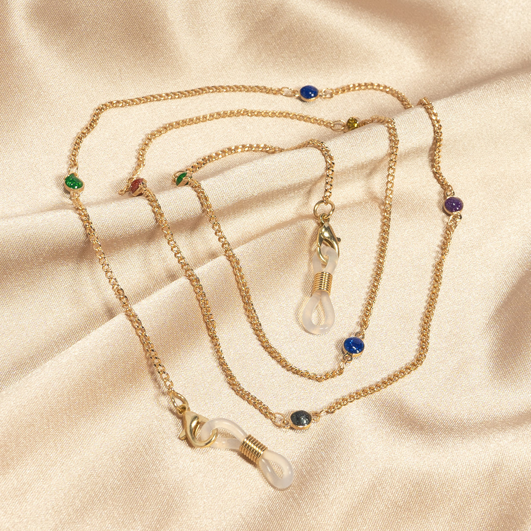 Crystal-Embellished Eyewear Chain Stornfield