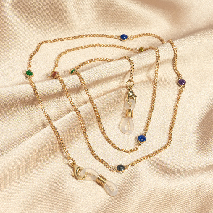 Crystal-Embellished Eyewear Chain Stornfield