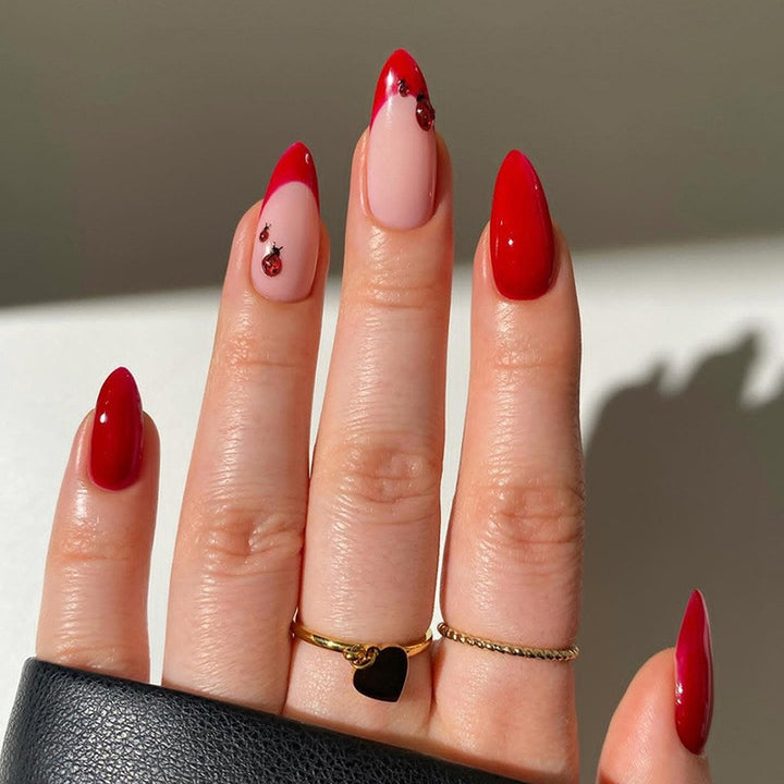 Artistic Press-On Nail Set with Unique Designs Stornfield