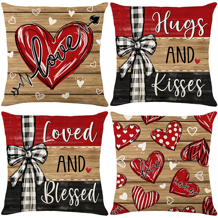 Decorative Love Message Throw Pillow