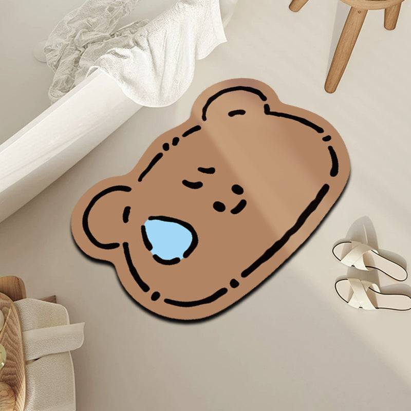 Cute Dog-Shaped Bath Mat