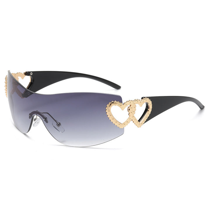 Ladies Designer Sunglasses with Luxurious Heart Accent Stornfield