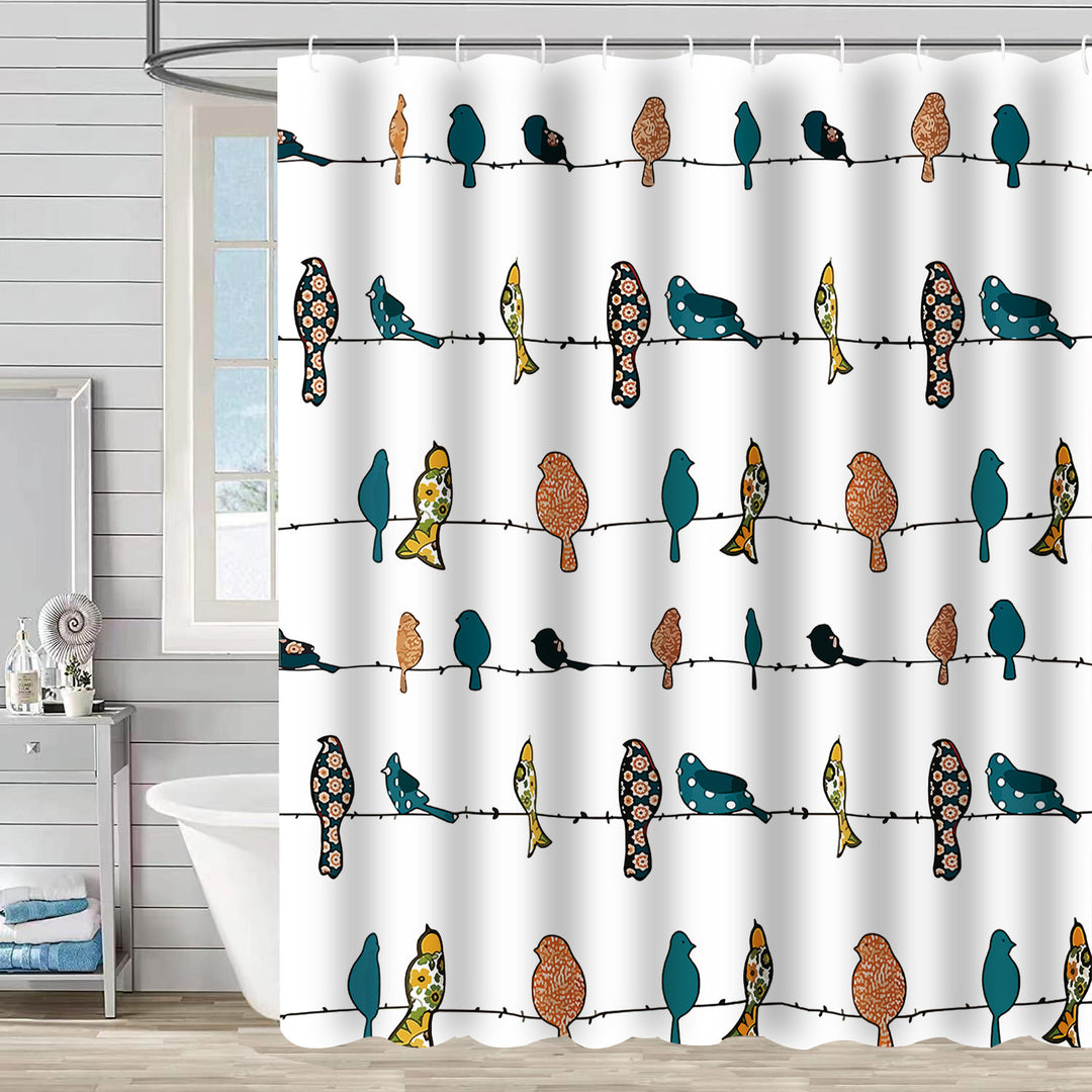 Nature-Inspired Shower Curtain Stornfield