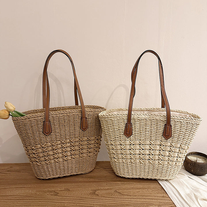 Woven Straw Tote