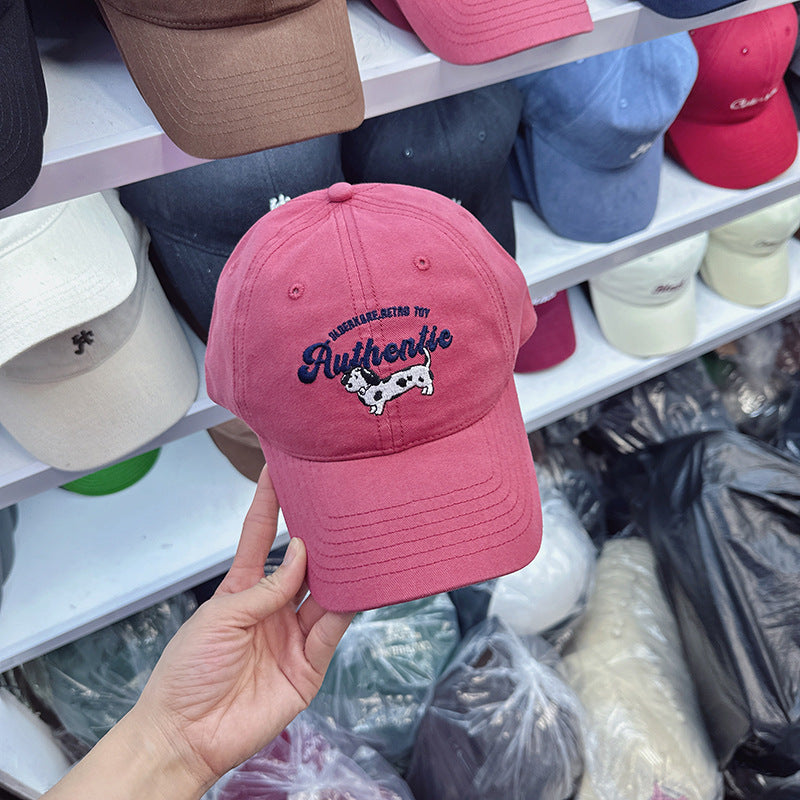Women's Embroidered Cow Print Baseball Cap Stornfield