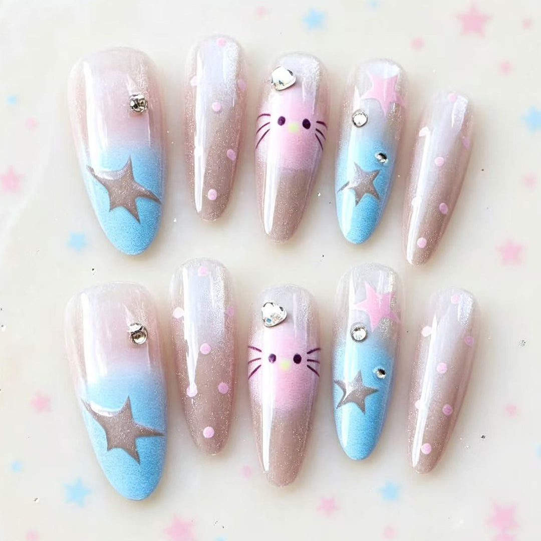 Whimsical Starry Nail Art Set