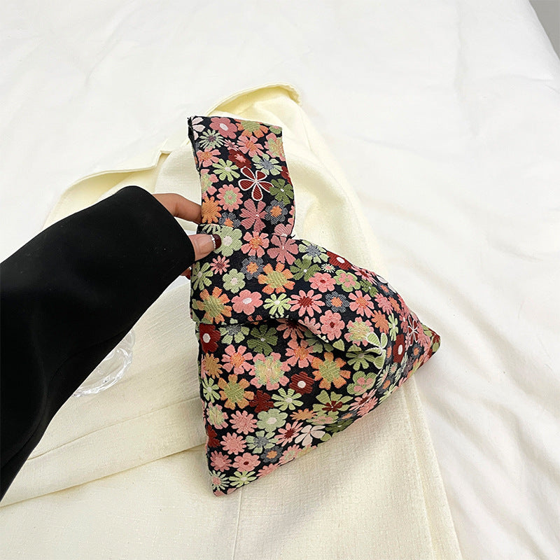 Stylish Floral-Printed Clutch