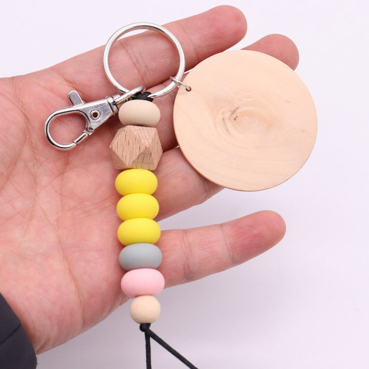 Decorative Wooden Beaded Keychain Stornfield