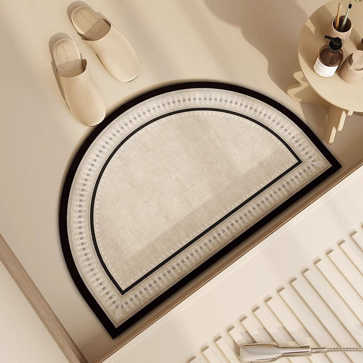 Luxurious Half-Moon Entry Mat for Home Entryway