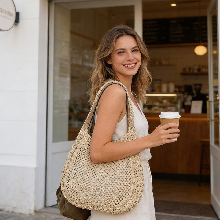 Hand-knotted net tote bag Stornfield