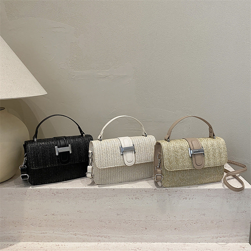 Woven Handbag with Adjustable Strap
