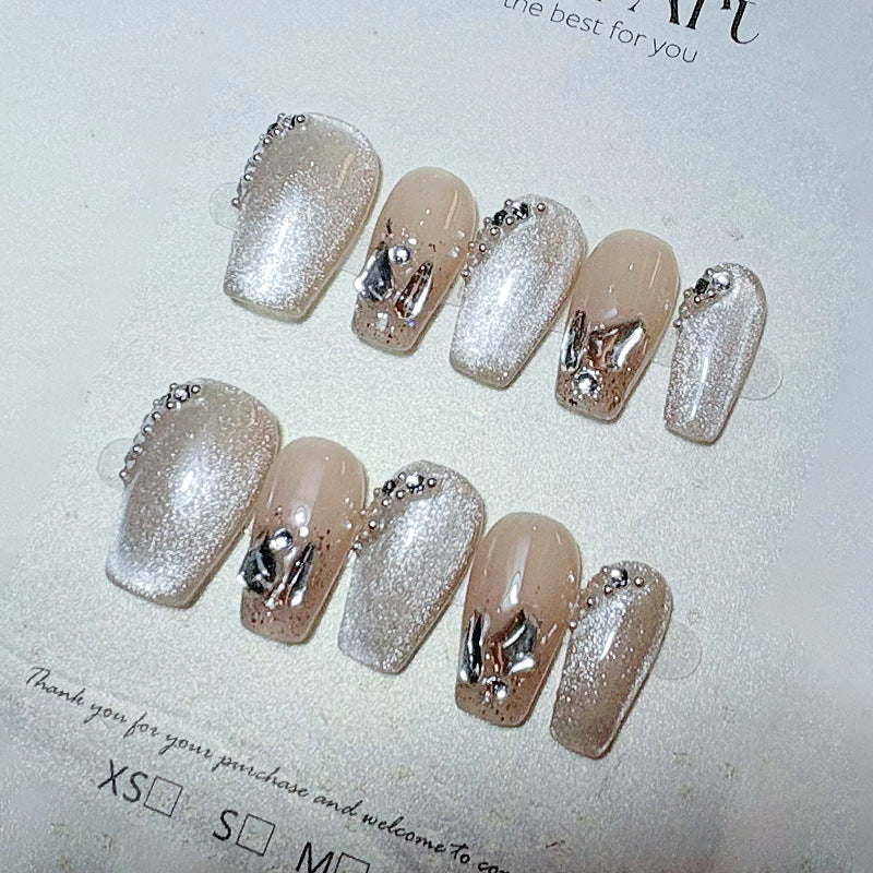 Premium French Tip Press-On Nails Stornfield