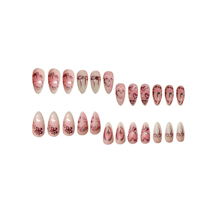 Elegant Artistic Press-On Nail Set Stornfield