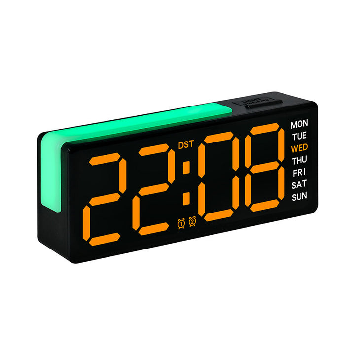 Digital LED Alarm Clock with Integrated Temperature and Day of Week Display Stornfield