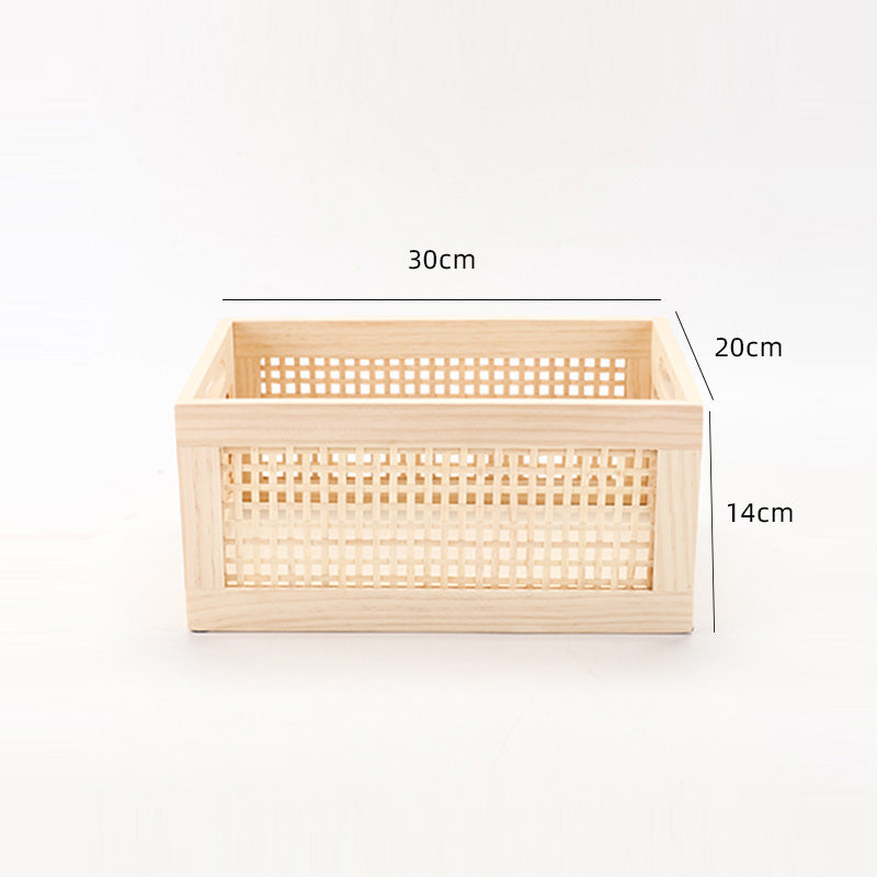 Wall-Mounted Wicker Storage Organizer Stornfield