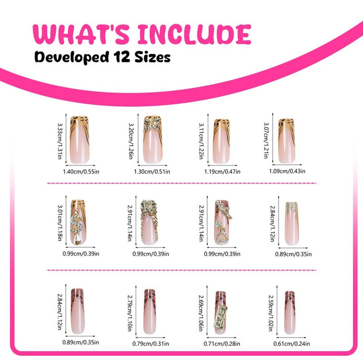Nail art set with glamorous designs and 3D accents Stornfield