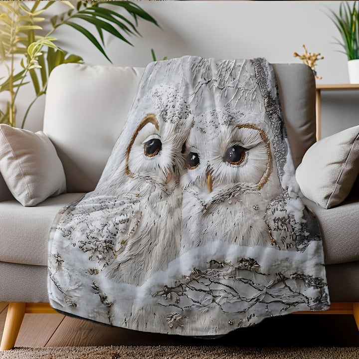 Soft Cartoon Dachshund-Themed Fleece Blanket