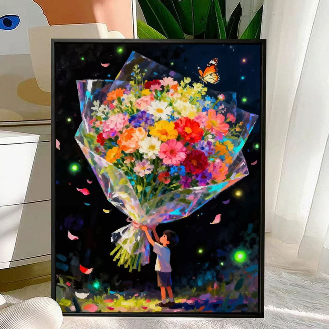 Charming Floral Bouquet Canvas Art Stornfield
