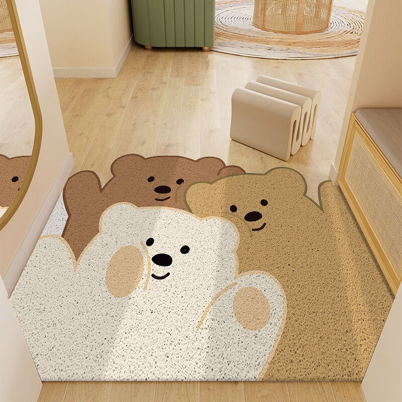 Cartoon-Themed Plush Bath Mat