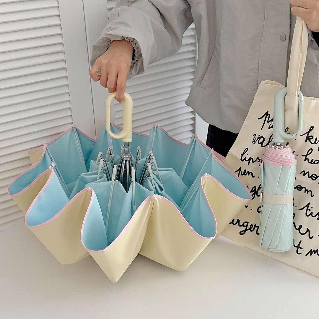 Women's Foldable Umbrella with Innovative Flower Shape Stornfield