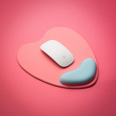 Heart-Shaped Mouse Pad with Wrist Support