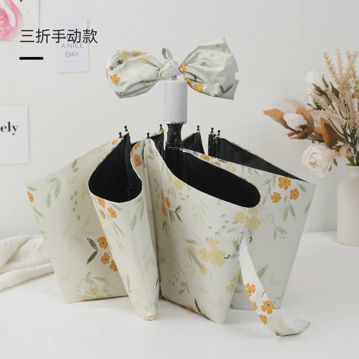 Women's Foldable Umbrella with Colorful Floral Patterns Stornfield