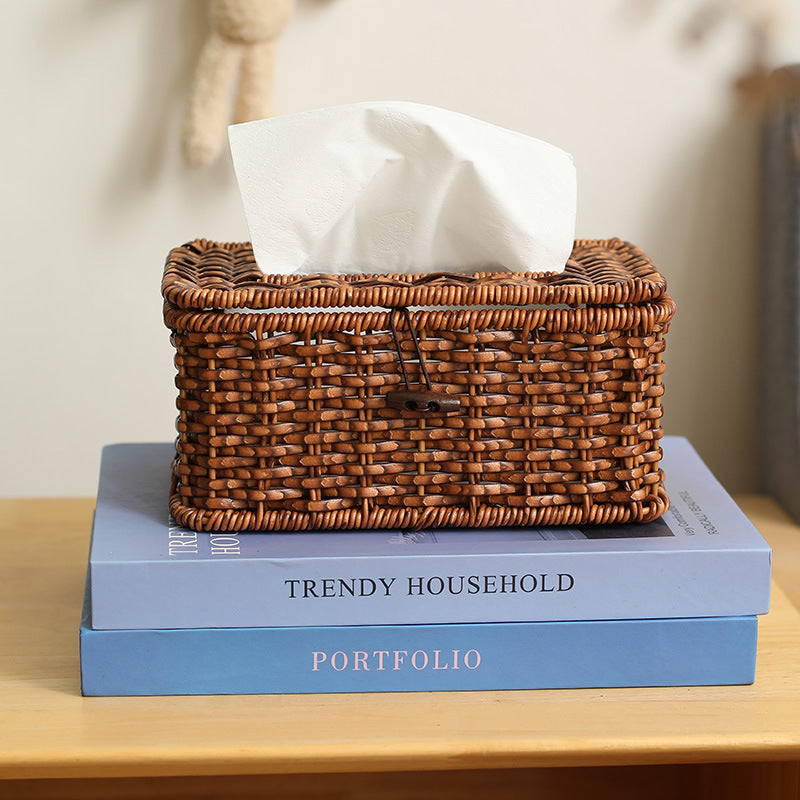 Handcrafted Wicker Storage Box Stornfield