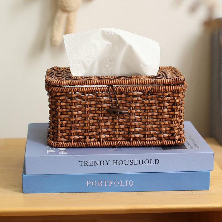 Handcrafted Wicker Storage Box Stornfield