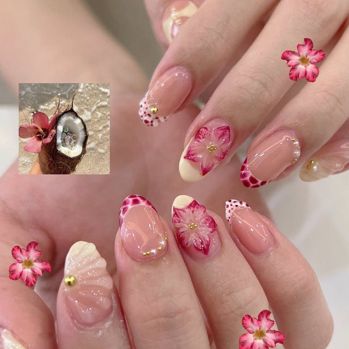 Floral Design Premium Press-On Nail Tips Stornfield