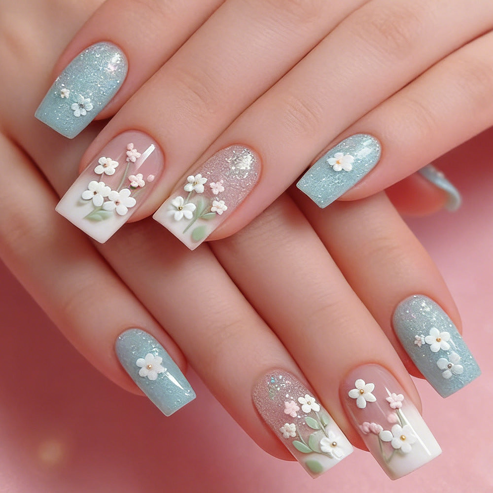 Floral Garden Press-On Nail Art Stornfield