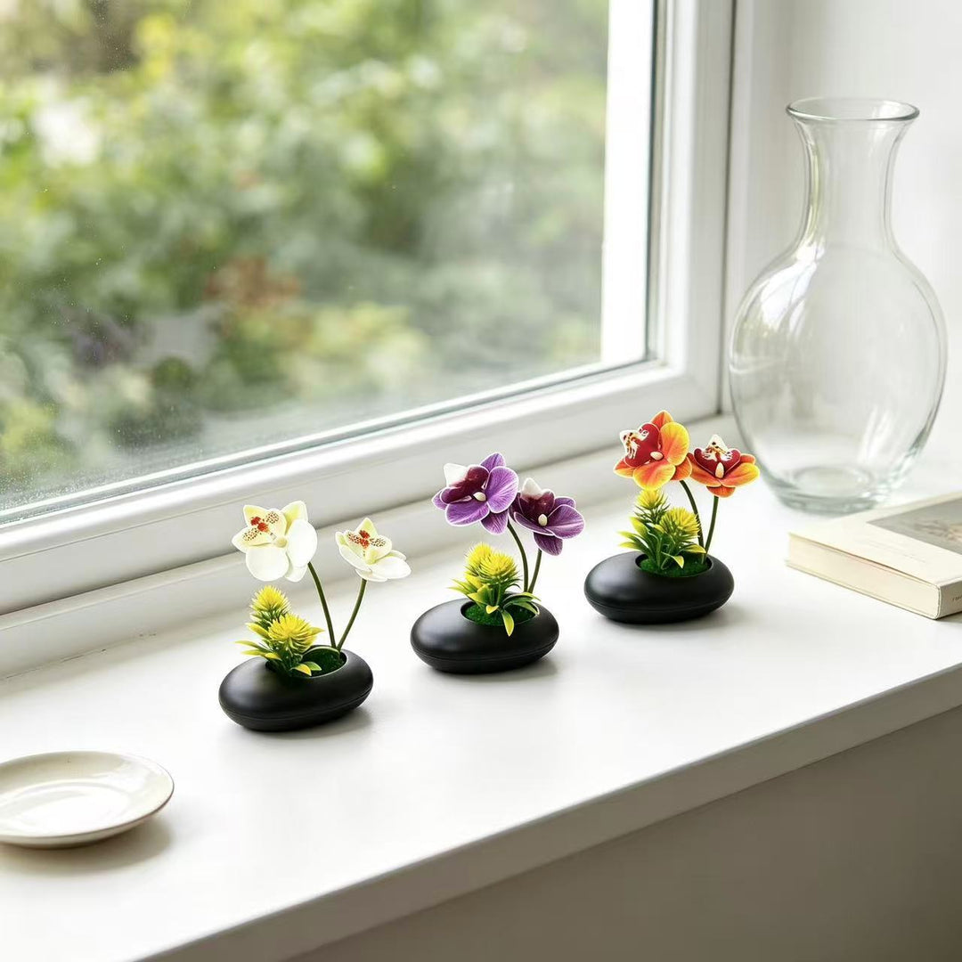 Elegant Orchid Decorative Planter